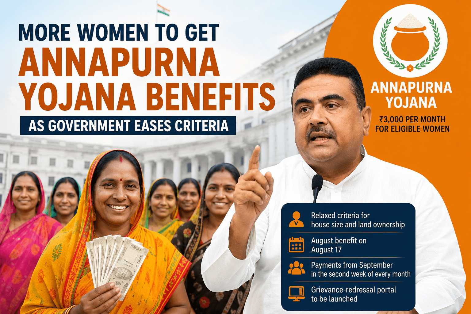 More Women to Get Annapurna Yojana Benefits as Government Eases Criteria