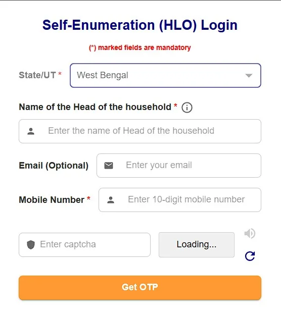 Self-Enumeration Portal Faces OTP and CAPTCHA Issues