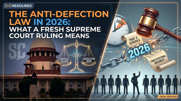 The Anti-Defection Law in 2026
